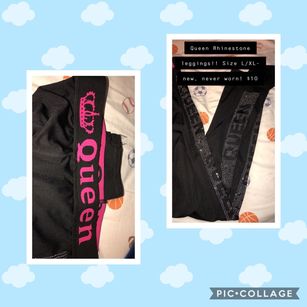 Queen Rhinestone leggings